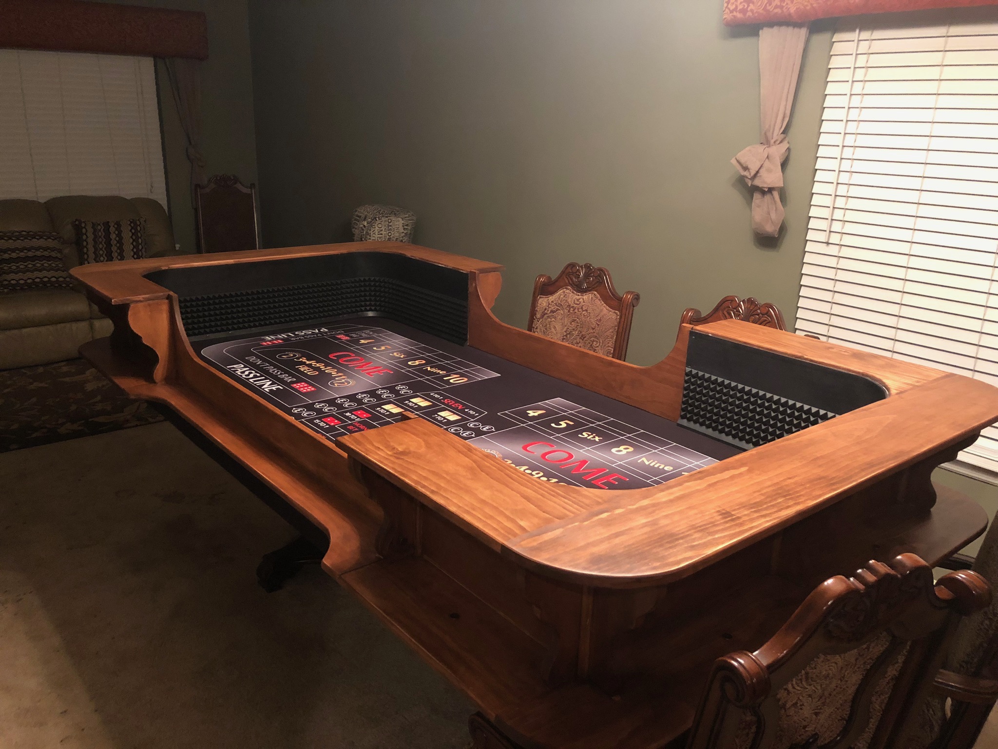 Custom Regulation Size Craps Table